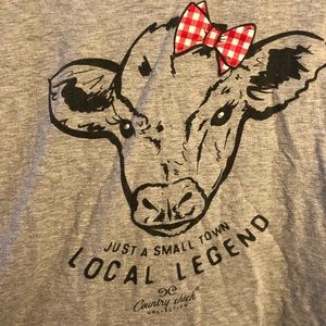 Simply Southern Country Chick Cow Tee